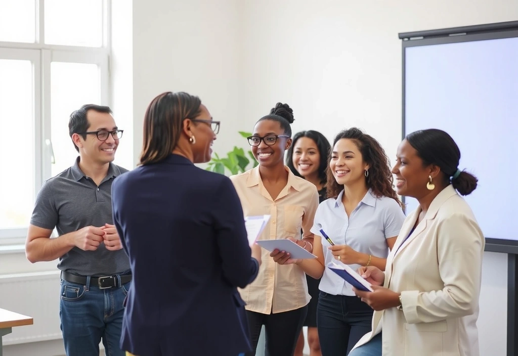Gruppe bei einem Ernährungs-Workshop